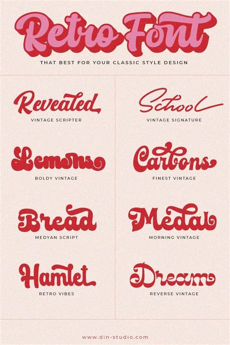 Revive the Nostalgic Charm of 1950s Retro Cursive Font in Your Next Design Project