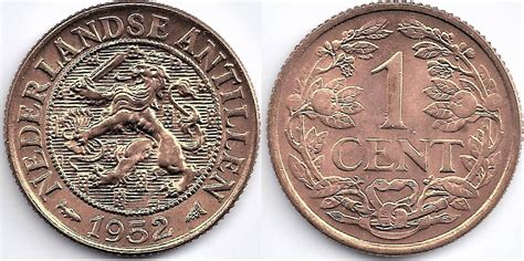 1952 nederlandse antillen coin