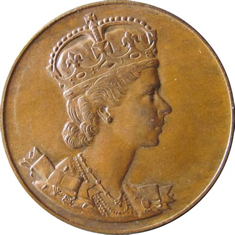 1953 queen elizabeth coronation coin