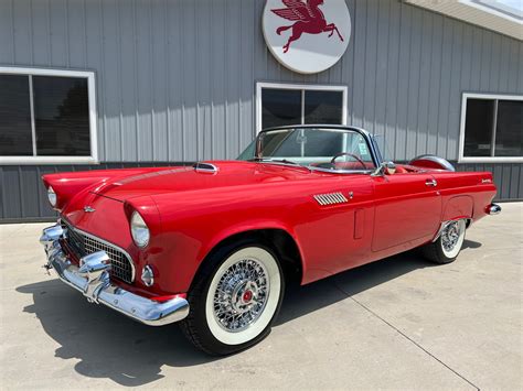 Iconic 1956 Ford Thunderbird in a classic setting