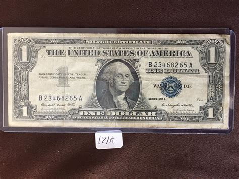 1957 One Dollar Silver Certificate (inv Ab2)
