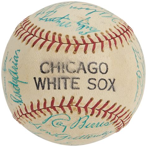 1959 chicago white sox signed baseball