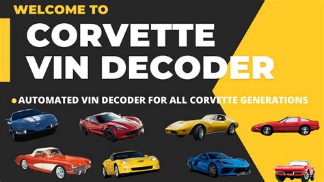 Famous 1960 Chevrolet Corvette Vin Decoder References