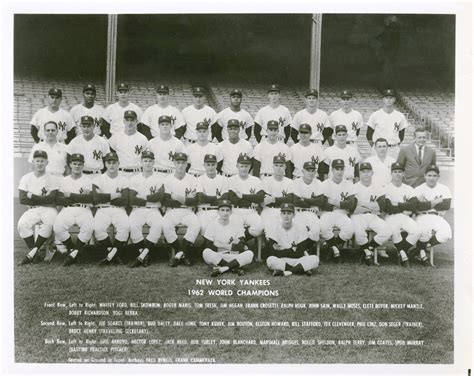 1962 new york yankees team roster