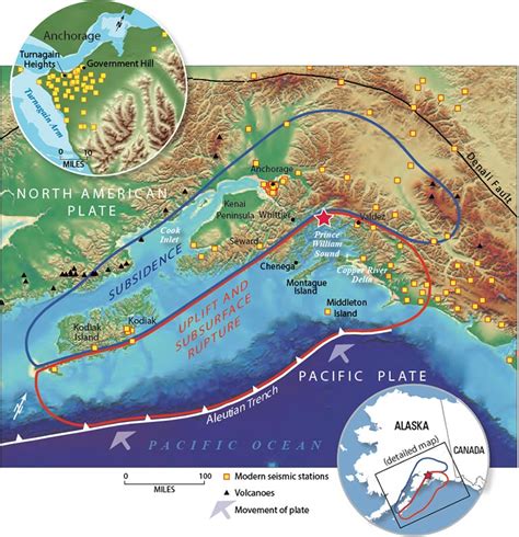 Prince William Sound Alaska Earthquake Map