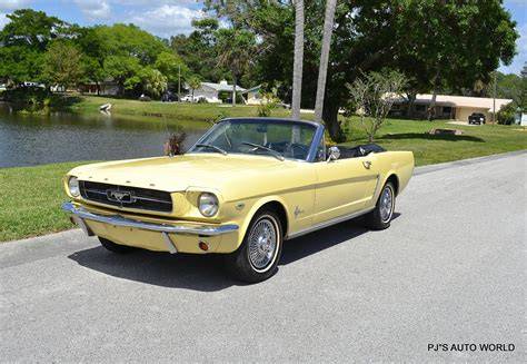 1965 Ford Mustang Convertible Yellow