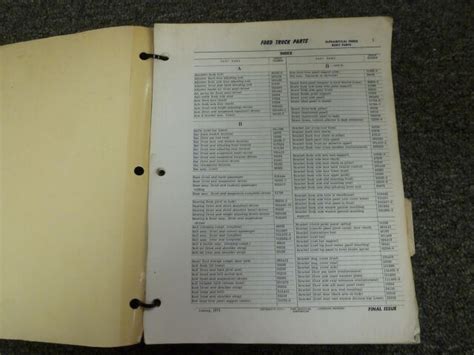 1966 ford f100 parts catalog