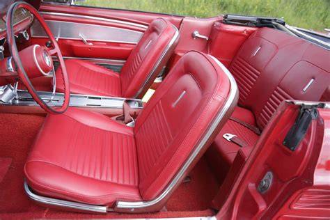 1967 Mustang Convertible Red Interior