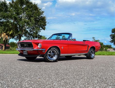 1968 Mustang Convertible Red For Sale