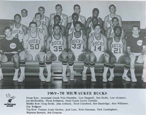 1969 milwaukee bucks roster