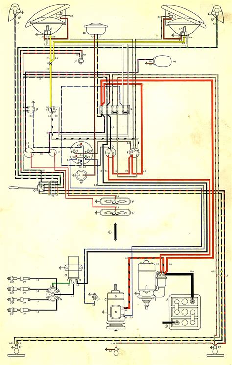 1973 VW Bus Ignition System Wiring Diagram