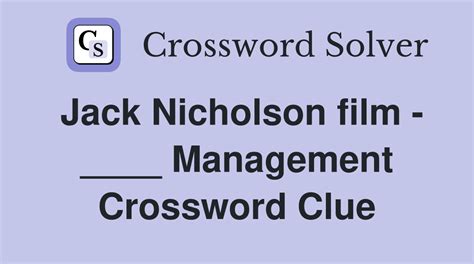 1974 jack nicholson film crossword clue