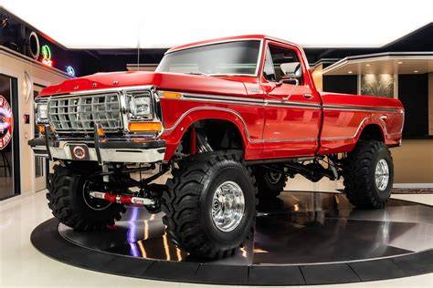 Iconic 1978 Ford F250 pickup truck in a classic setting
