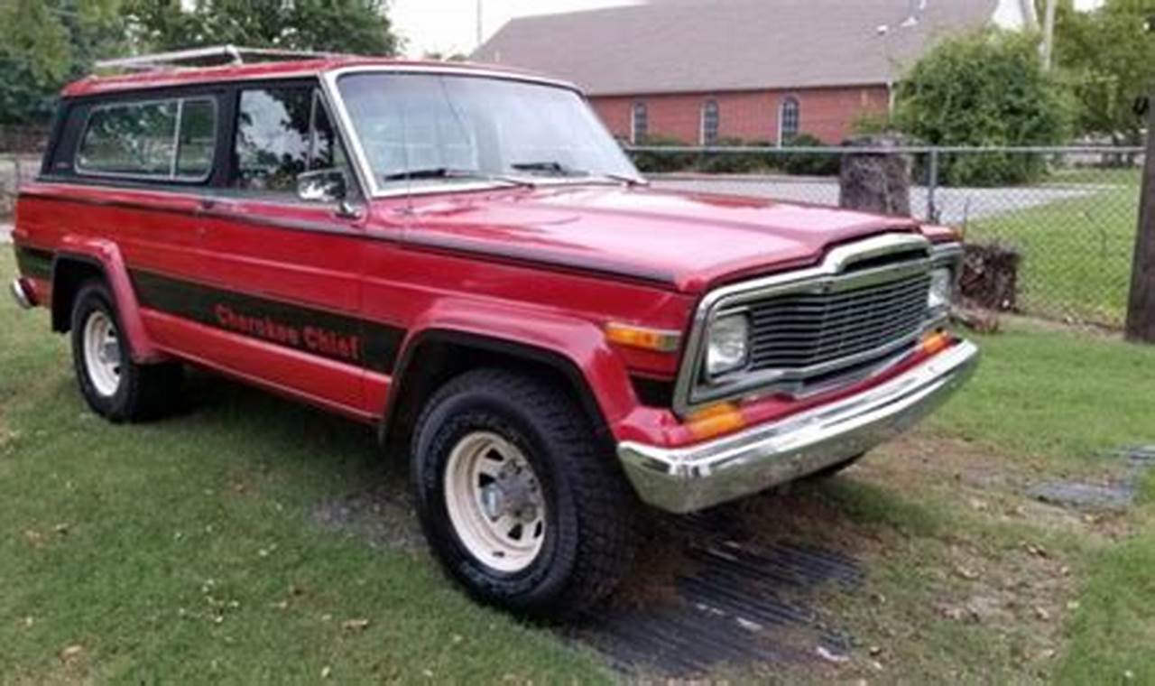 1980 jeep cherokee chief for sale