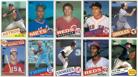 1985 topps baseball cards value