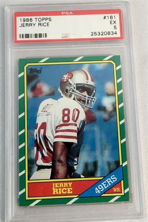 1986 jerry rice rookie card