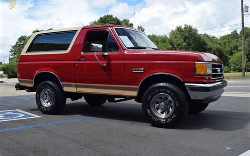 1989 Eddie Bauer Ford Bronco For Sale