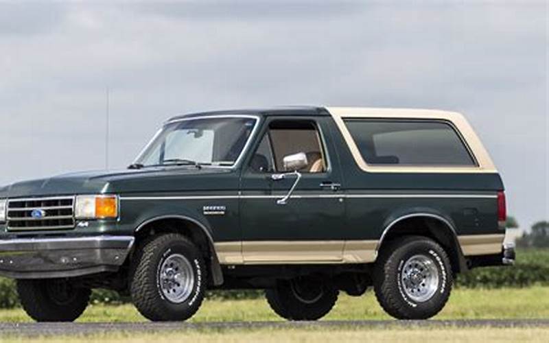 1989 Ford Bronco Eddie Bauer Edition Specifications