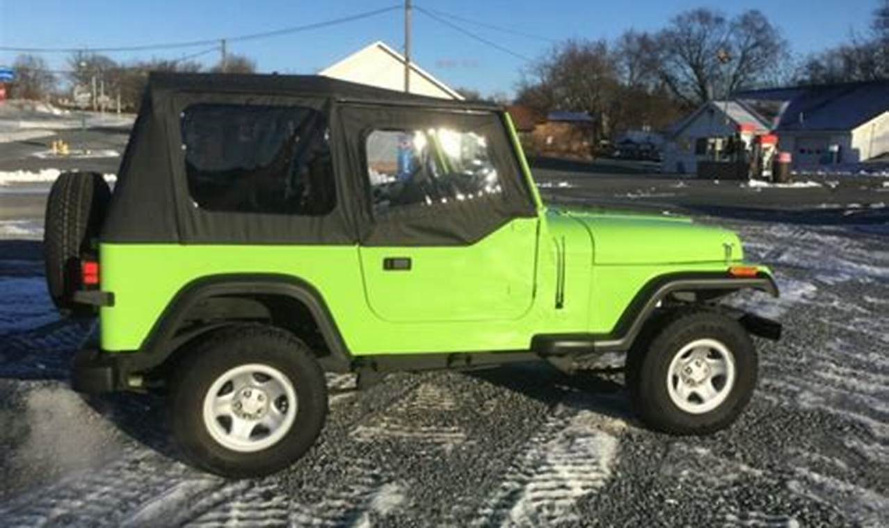 1989 jeep wrangler soft top for sale
