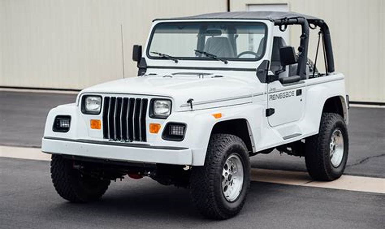 1992 jeep wrangler renegade for sale