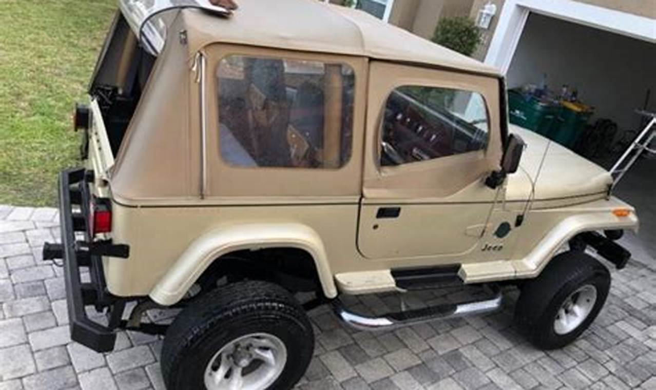 1992 jeep wrangler sahara sand beige for sale