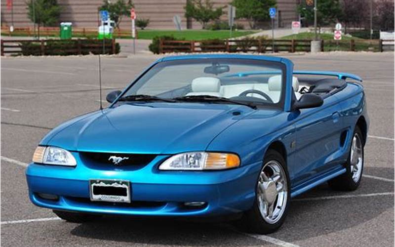 1994 Ford Mustang Convertible In Action