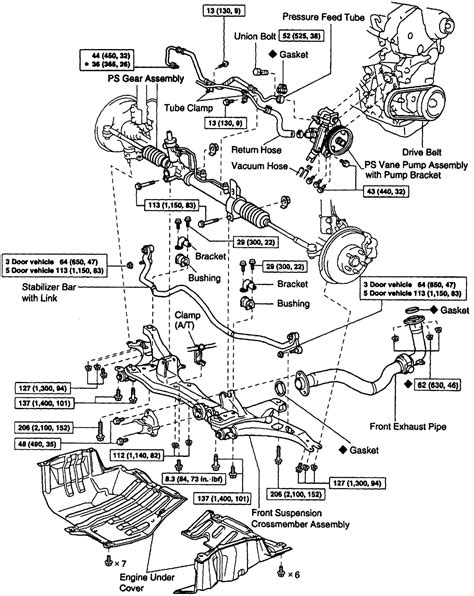 1994 Toyota Pickup Front End Diagram