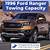 1996 ford ranger towing capacity