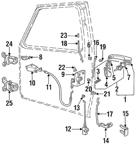 1996 ford f350 rear door lock actuator