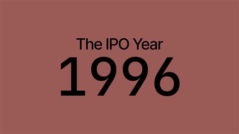 1996 tech ipo