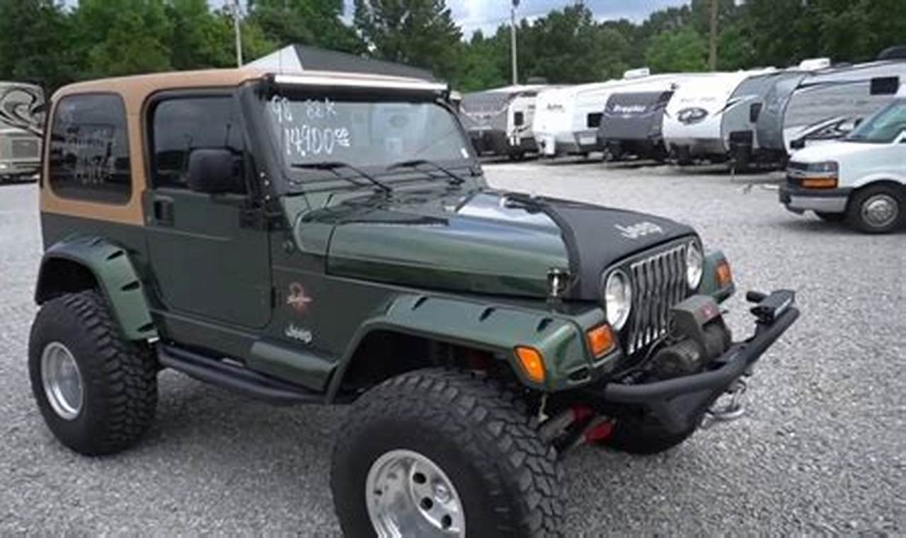 1998 jeep wrangler hardtop for sale