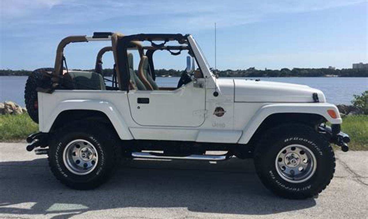 1998 jeep wrangler white sahara for sale