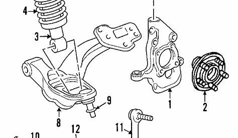Lincoln FORD OEM 9802 Town Car Front SuspensionShock