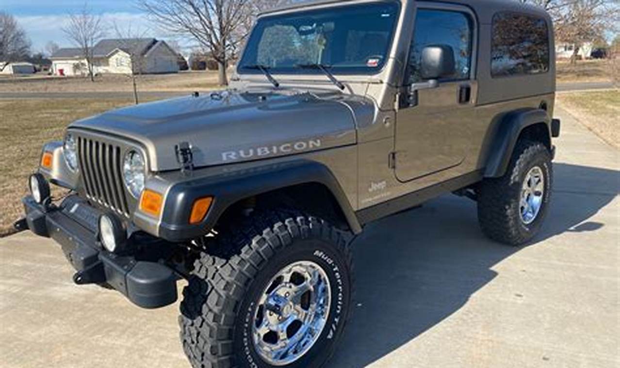 1998 to 2006 jeep wrangler for sale