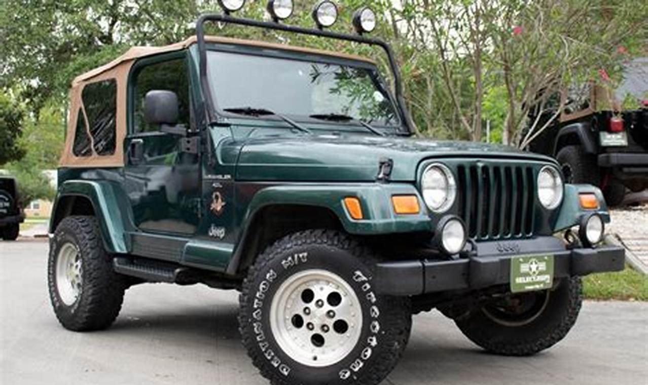 1999 jeep wrangler sahara for sale