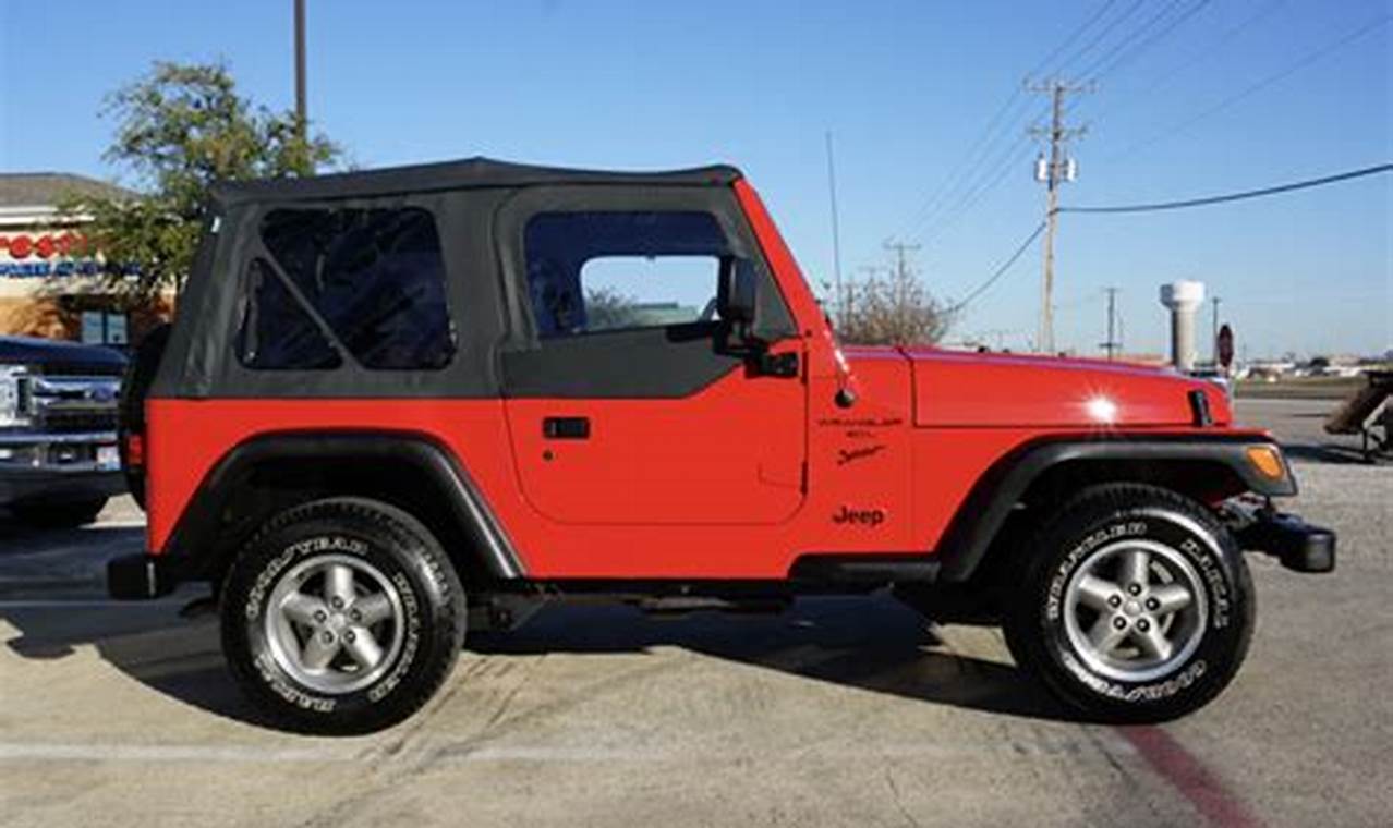 1999 jeep wrangler tj for sale