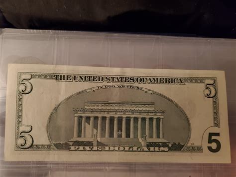 1999 $5 bill
