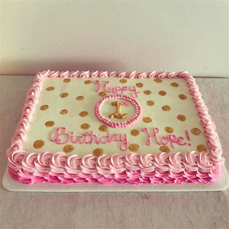 1St Birthday Sheet Cake Ideas Girl