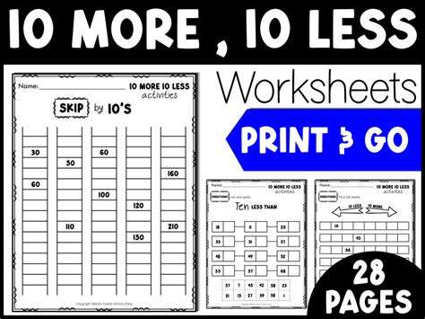 1st Grade Math Worksheets More Or Less