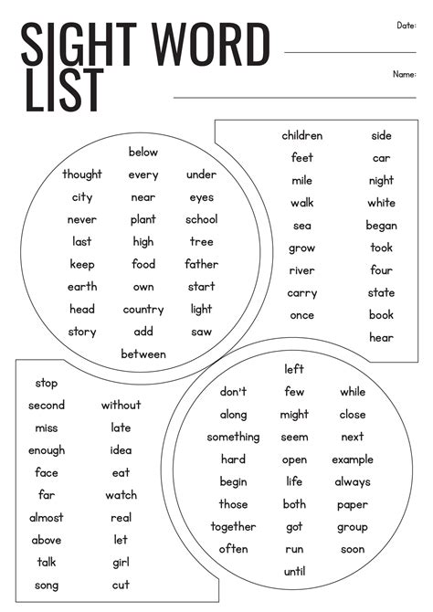 Achieve Reading Success with Fun 1st Grade Sight Word Practice Worksheets!