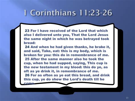 1st corinthians 11:23-26
