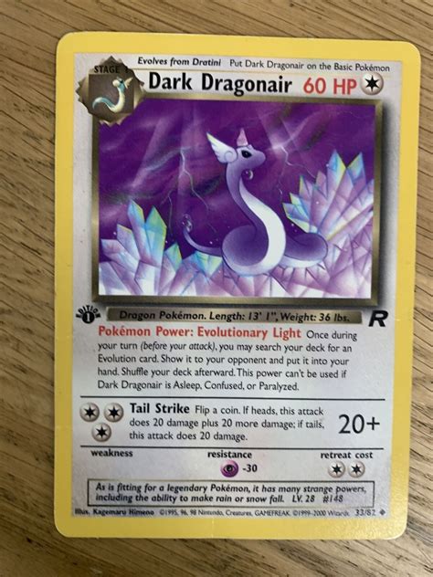 1St Edition Dark Dragonair Value