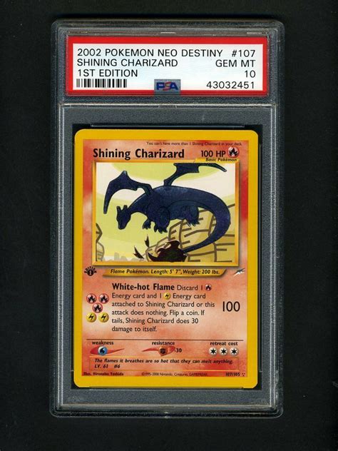 1St Edition Shining Charizard Psa 10