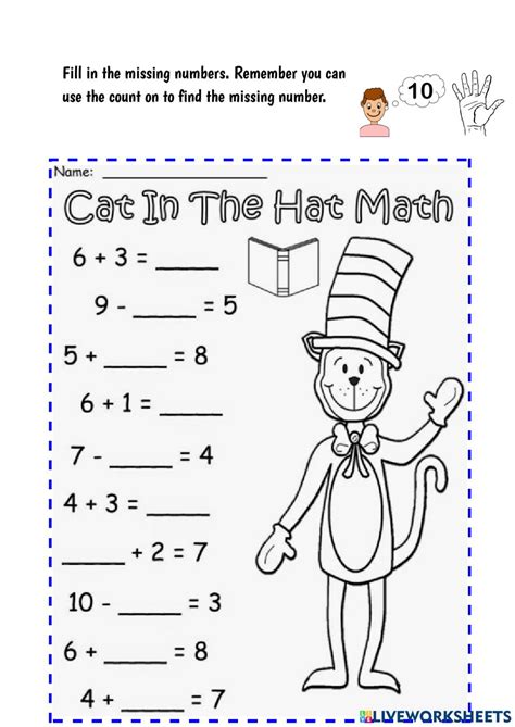 1St Grade Cat Math Worksheets