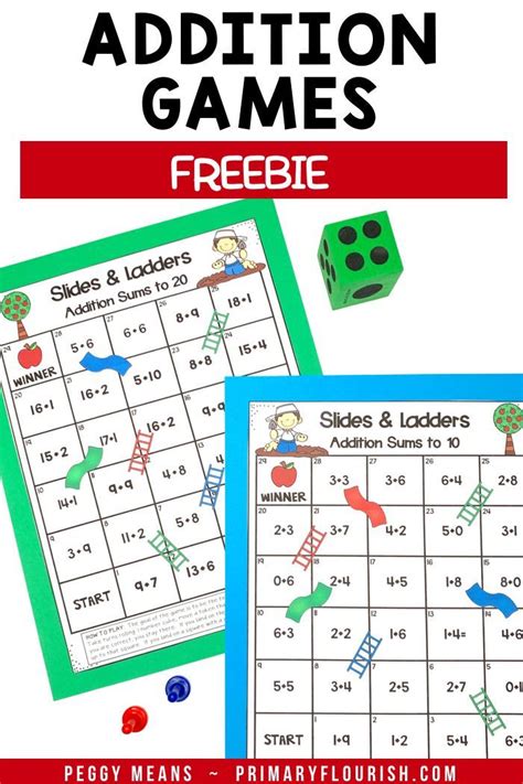 1St Grade Math Addition Games Printable