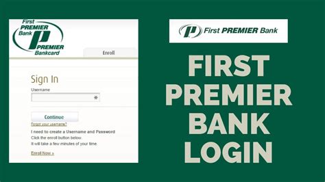 1st premier credit card login help