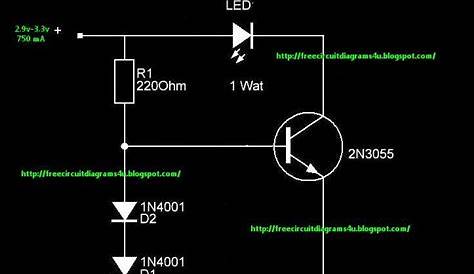 1W LED Driver Circuit Diagram