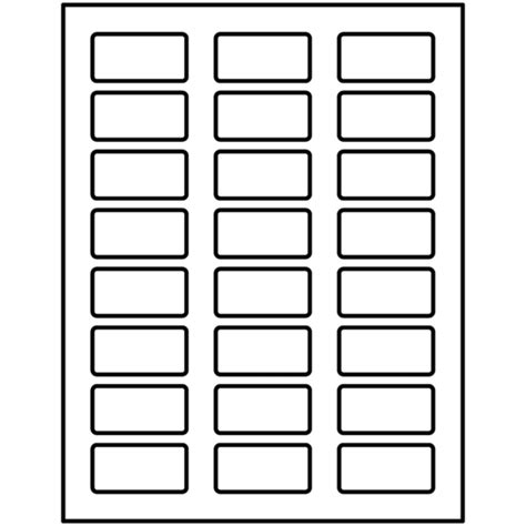 1x2 5/8 Label Template