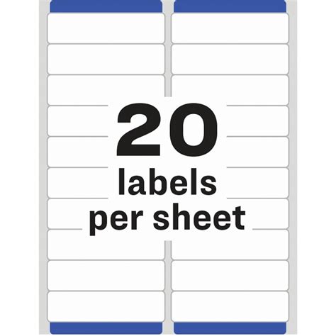 1x4 Label Template