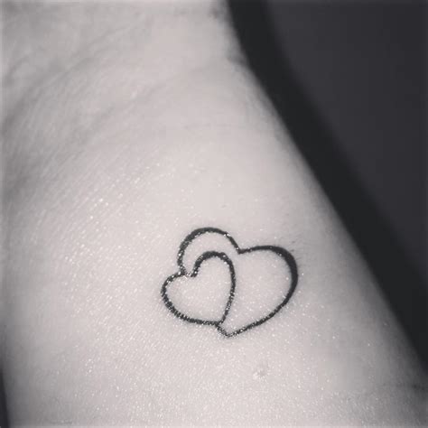 My new, two heart tattoo! Two hearts tattoo, Finger